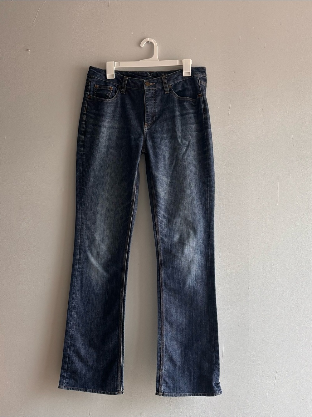 NY&C Women Low Rise Curvy  Bootcut  Blue Jeans Size 10 Tall Flare
